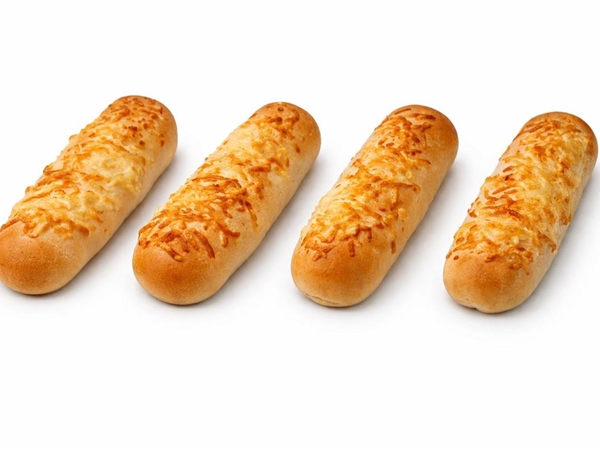 Worstenbroodje met kaas&nbsp;per 4 verpakt