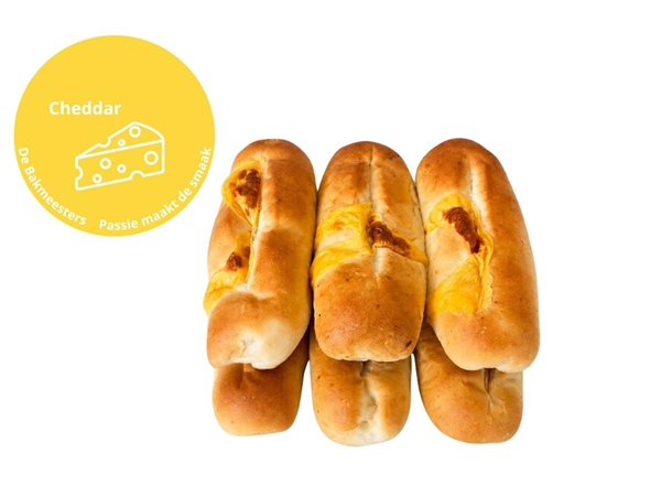Worstenbrood cheddar&nbsp;per 6 verpakt