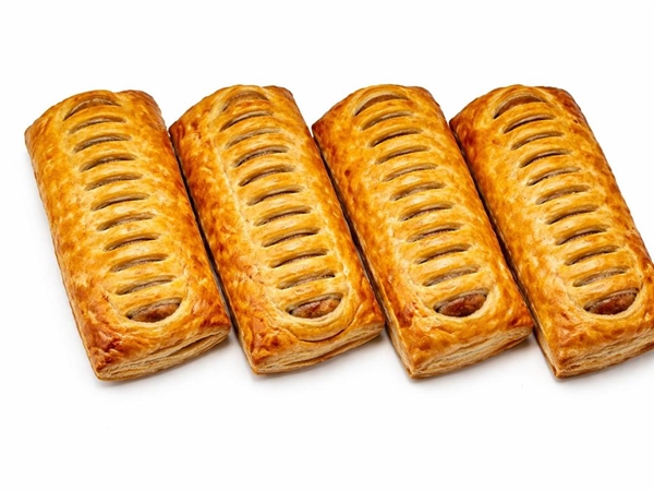 Frikandelbroodje bladerdeeg&nbsp;per 4 verpakt